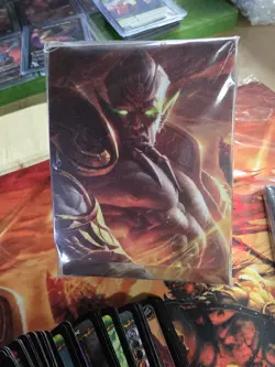 WORLD OF WARCRAFT REIGN OF FIRE PLAYMAT, CARDS, DECK BOX, DIVIDERS, CARD GUIDE - Image 4