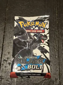 Pokemon SV Black Bolt Booster Pack - 10 Cards / Pack - SEALED - Image 1