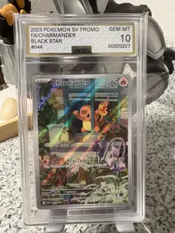 Pokemon Obsidian Flames Charmander 044 Black Star Promo #44 - AGS gold label 10 - Image 1