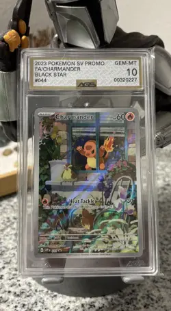 Pokemon Obsidian Flames Charmander 044 Black Star Promo #44 - AGS gold label 10 - Image 3
