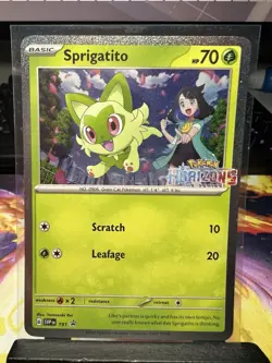Pokemon Scarlet And Violet Black Star Promo Fuecoco And Sprigatito M-NM - Image 2