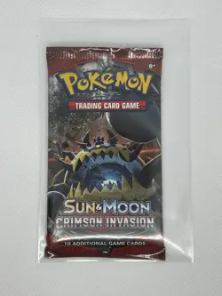Pokemon Sun & Moon Crimson Invasion Booster Pack TCG Factory Sealed 820650802492 - Image 1