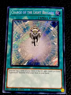 Charge Of The Light Brigade RA02-EN055 Yugioh 1st Edition Secret Rare - Image 1