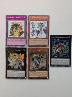Lot Of (5) Yugioh Rarity Collection V Starlight Platinum Secret & Collectors - Image 1