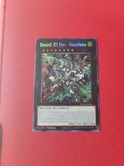 Yugioh! | DoomZ XII End - Drastrius DOOD-EN045 Secret Rare 1st Edition Mint NM - Image 1