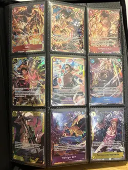 One Piece TCG English Secure Card Lot of 9 Cards NM Near Mint - Image 1