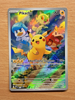 Pikachu 027 Sv: Scarlet & Violet Promo Cards Holo Near Mint Unsealed - Image 1