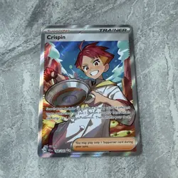 Pokemon TCG Crispin 164/142 Ultra Card SV-07 Stellar Crown Rare Full Art Trainer - Image 2