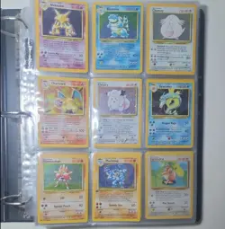 1999 Wizards Of West Coast Pokemon Base Set Folder & Cards Charizard Shadowless - Image 1