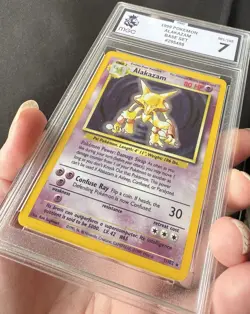 Pokemon Alakazam TCG Holo Rare Card Base Set Unlimited 1999 001/102 - Image 3