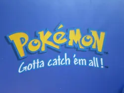 POKEMON VINTAGE CATCH EM ALL BINDER BLUE 30 4-POCKET PAGES 120 CARDS USED EX - Image 4