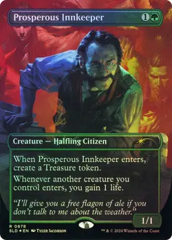 Prosperous Innkeeper Secret Lair Dungeons & Dragons Bonus Card MTG SLD - Image 1