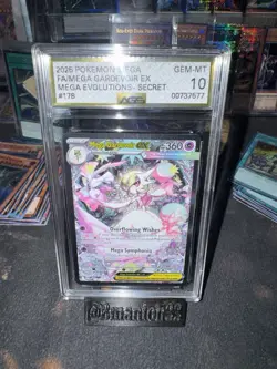 Pokemon Card Mega Evolutions #178 Gardevoir EX SIR AGS Gold Grade 10 No Psa MINT - Image 1