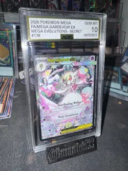 Pokemon Card Mega Evolutions #178 Gardevoir EX SIR AGS Gold Grade 10 No Psa MINT - Image 2