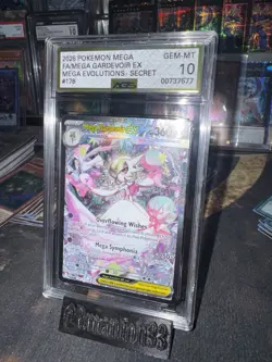 Pokemon Card Mega Evolutions #178 Gardevoir EX SIR AGS Gold Grade 10 No Psa MINT - Image 3