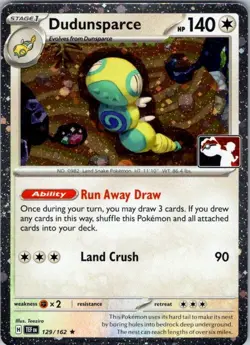 Dudunsparce Holo Rare Prize Pack Series Cards 129/162 NM - Image 1