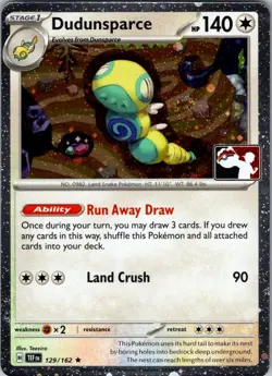 Dudunsparce 129/162 Prize Pack Series Cards Holo NM - Image 1
