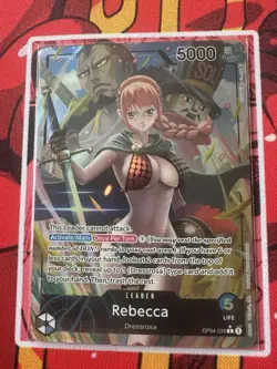 Rebecca Alt Art Card OP04-039 Leader Kingdoms Intrigue One Piece TCG — English - Image 1