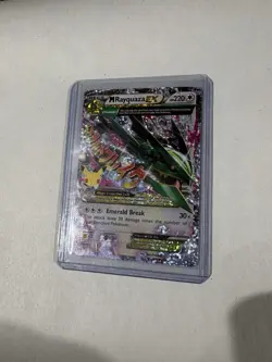 Pokemon TCG M Rayquaza EX Celebrations Classic Collection Holo Ultra Card 76/108 - Image 1