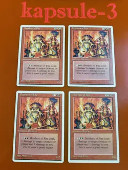 4x Brothers of Fire | 4th Edition | MTG Magic The Gathering Cards - Image 1
