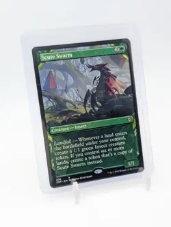 MTG - Scute Swarm - Showcase Rare #308 - Zendikar Rising NM - Image 1