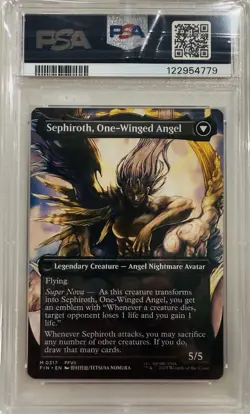 PSA 10 Sephiroth, Fabled SOLDIER (0317) (Borderless) - FINAL FANTASY NON-FOIL - Image 2