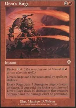 MTG Urza's Rage, Invasion, Heavily Played, English - Image 1