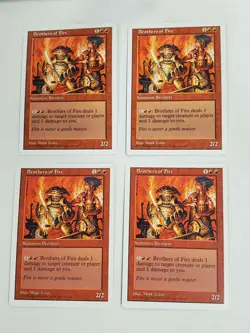 MTG Playset 4x Brothers of Fire (5th Edition/Red/C) - BGM - Image 1