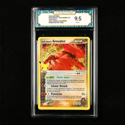 TQG 9.5 MINT+ 2004 Pokemon ENG Team Magma's Groudon 9/95 Holo - Image 1