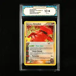 TQG 10 PRISTINE 2004 Pokemon ENG Team Magma's Groudon 9/95 Holo - Image 1