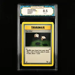 TQG 8.5 NM-MT+ 1999 Pokemon ENG Gambler #60/62 C - Image 1