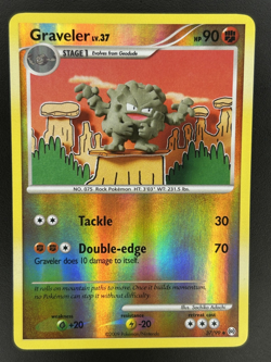 Pokemon TCG - Graveler NM Reverse Holo 37/99 | Platinum: Arceus - Image 1