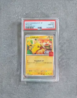 PSA 10 Pikachu Mcdonalds M-P Promos Japanese 2025 Pokemon Card - Image 1