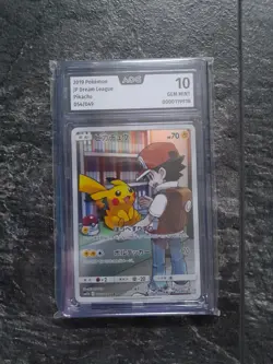 AOG 10 Pokemon Karte Pikachu 054/049 Sm11b Dream League 2019 - Image 2