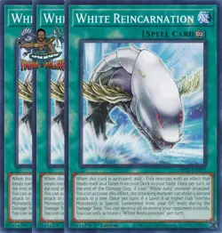 Yugioh! 3x White Reincarnation MP25-EN317 Common 1st Ed NM - Image 1
