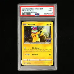 PSA 9 MINT 2022 Pokemon ENG Pikachu F SWSH234 Promo - Image 2