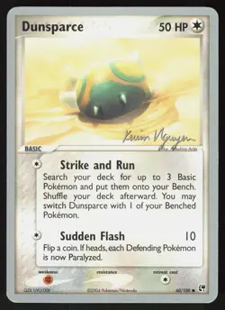 Dunsparce 60/100 Common World Championship Decks Pokemon Moderately Played - Image 1
