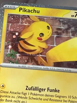 Swirl 🌀 Pikachu Promo Karte 30th Anniversary NM DE TEF 051/162 30th Pokemon - Image 5