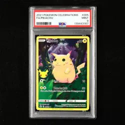 PSA 9 MINT 2021 Pokemon ENG Pikachu E 005/025 - Image 1