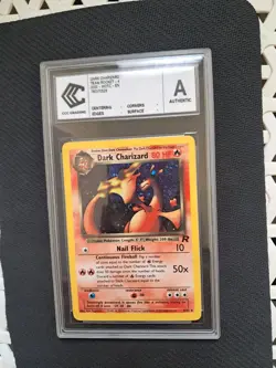 Carte Dark Charizard Team Rocket 2000 Pokemon Card 4/82 Vintage ♡ - Image 2