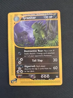 Pokemon card carte TCG 2002 Tyranitar 40/147 Aquapolis vintage :) - Image 2