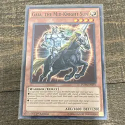 Yu-Gi-Oh! Konami Gaia the Mid-Knight Sun DUEA-EN091 Effect 1st Edition ATK/1600… - Image 1