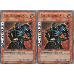 2x AXEL SCIABOLA-X • (X-Saber Axel) • Super R • HA01 IT010 • YUGIOH! • ANDYCARDS - Image 1