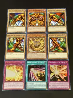 Exodia Full 5 Piece Set + Incarnate + Obliterate!!! + Blaze + Rage | YuGiOh! - Image 1