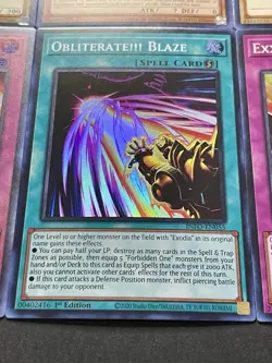 Exodia Full 5 Piece Set + Incarnate + Obliterate!!! + Blaze + Rage | YuGiOh! - Image 4