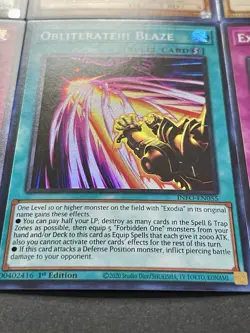Exodia Full 5 Piece Set + Incarnate + Obliterate!!! + Blaze + Rage | YuGiOh! - Image 5