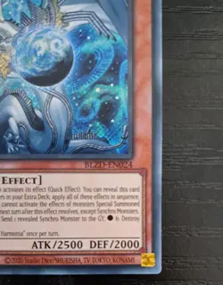 BLZD-EN024 Fydraulis Harmonia Secret Rare 1st Ed YuGiOh - Image 3