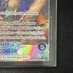 Bandai One Piece CCG Crocodile OP14-079 Leader Special AA EN - Image 3