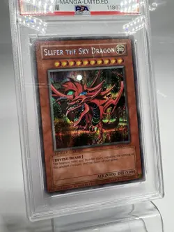 Slifer the Sky Dragon YMA PSA 8 Secret Rare Ani-Manga Promo #EN001 Yugioh 2004 - Image 3
