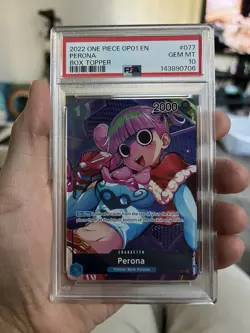 One Piece Perona Box Topper OP01-077 PSA 10 - Image 1